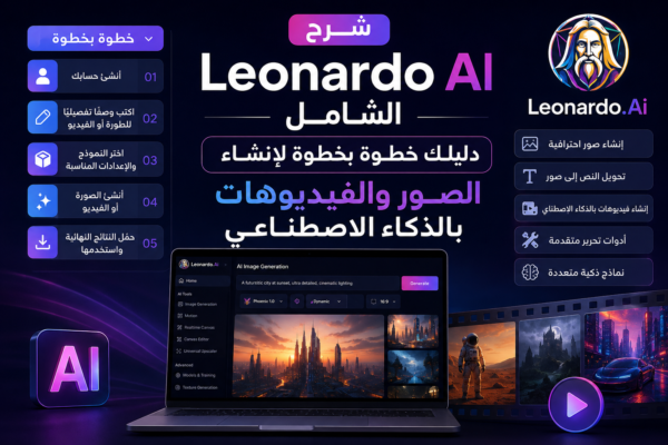 شرح Leonardo AI الشامل: دليلك خطوة بخطوة لإنشاء الصور والفيديوهات بالذكاء الاصطناعي
